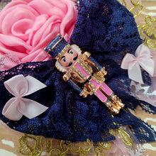 Load image into Gallery viewer, Bubblegum pink &amp; navy nutcracker
