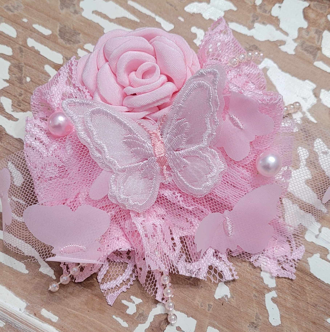 Pink butterfly bloom