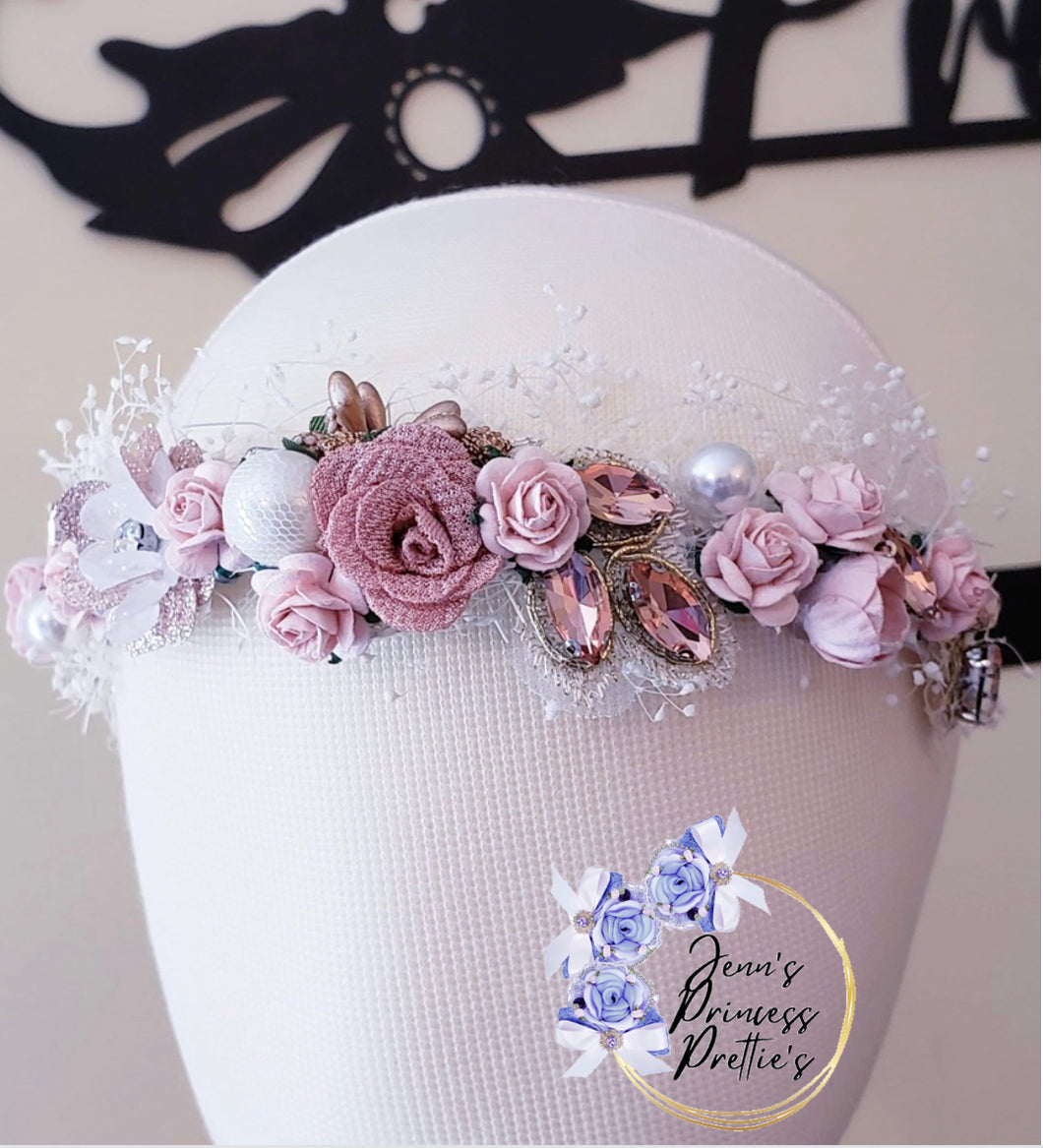 Blush Floral Halo